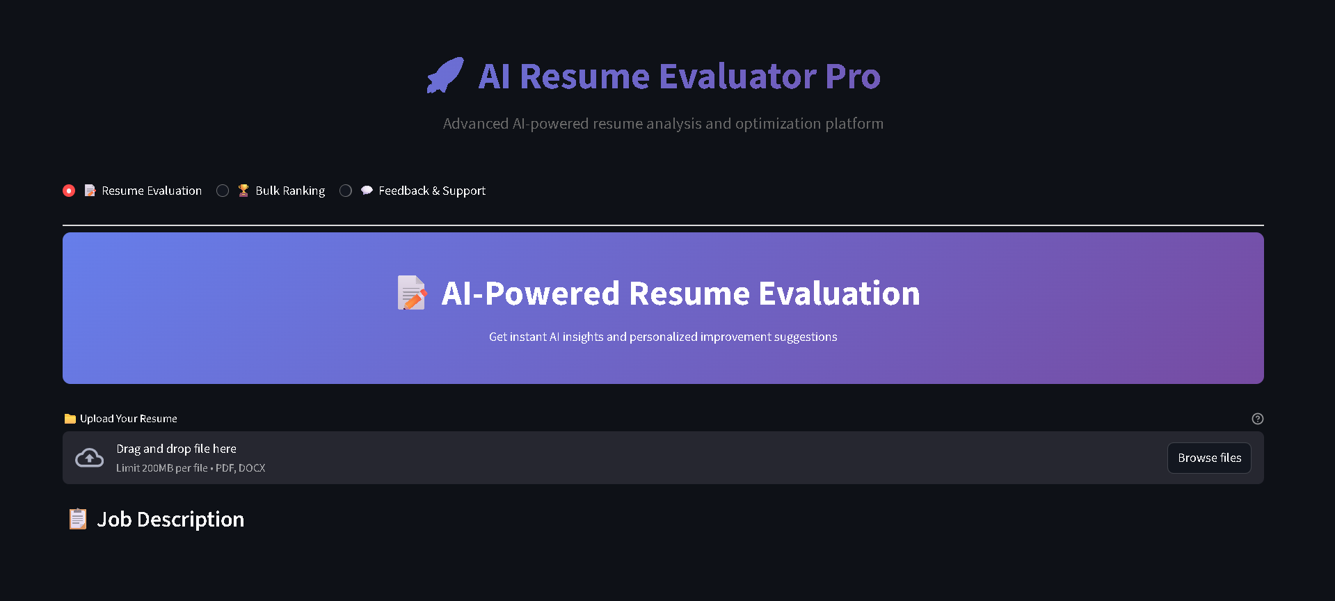 AI Resume Evaluator & Ranker