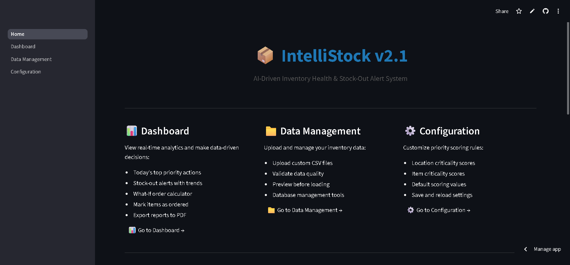 IntelliStock - AI-Driven Inventory Health System