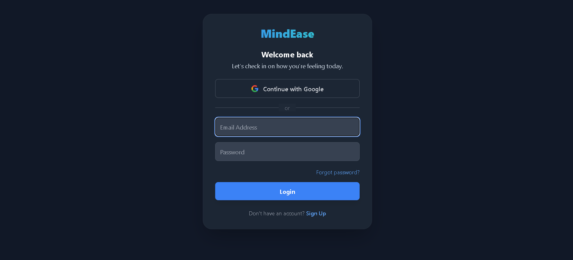 MindEase - Mental Health Toolkit